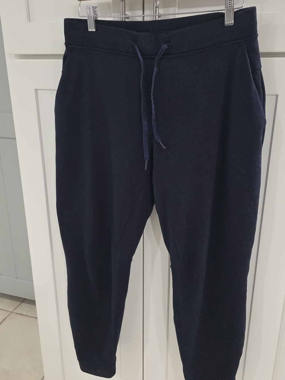 lululemon athletica Navy Drawstring Joggers, ABC Warpstreme Jogger

Shorter
